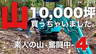 【山】10000坪！ 買っちゃいました！ 素人の山・奮闘中 第4話　waiRa valley（ワイラバレイ）#キャンプ #アウトドア #ソロキャン #山10000坪購入 #ユンボ