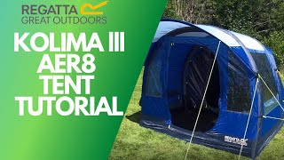 KOLIMA 3 AER8 TENT - 3 MAN INFLATABLE FAMILY TENT  - TUTORIAL