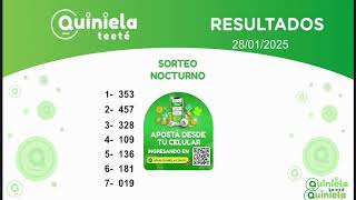 SORTEO NOCTURNO 28/01/2025