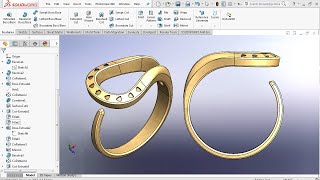 Advanced Surface Modeling - Ring Design - SolidWorks