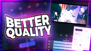 Make your Video Quality Better on Phone 💜 - Alight Motion and VlogNow Tutorial