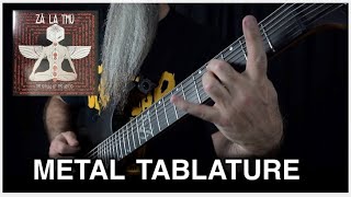 ZĀ LÄ THÜ - SERPENT POWER - GUITAR PLAYTHROUGH \u0026 TABLATURE HEAVY OCCULT METAL