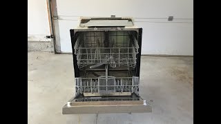 Scrapping a dishwasher for stainless steel, copper, silver, and other metals.