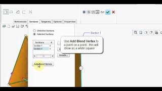 Blend Vertex : PTC Creo