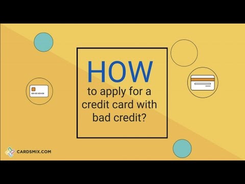 How to get a credit card for bad credit How to get a credit card for bad credit