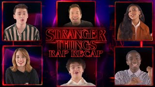The Cast of Stranger Things Raps a Recap of Stranger Things | The Tonight Show Starring Jimmy Fallon