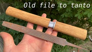 Knife Making - Tanto knife from an Old File