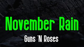 November Rain - Guns 'N Roses | Original Karaoke Sound