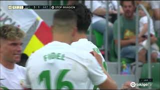 Elche 3 Getafe 1 2a Gol de Kike Perez