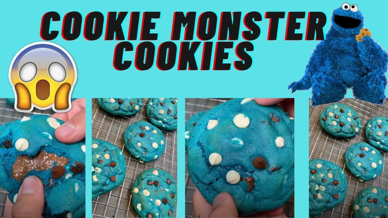 Insane Viral Cookie Monster Cookies Youtube