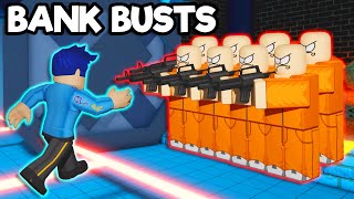 BUSTING MULTIPLE HUGE BANKS | Roblox Jailbreak