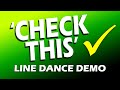 Check This - Line Dance Demo