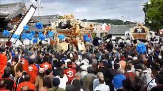 大塩天満宮秋祭り宵宮東之丁宮入2019