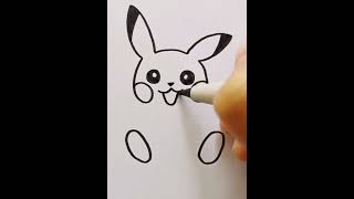 Pikachu Drawing | Kids Drawing | Simple Drawing for kids