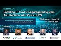 Enabling HPC/AI Disaggregated System Architectures with Optical I/O