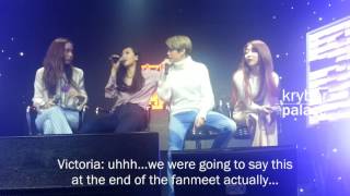 [Eng Sub] 151101 f(x) - fan event talk about Fanclub