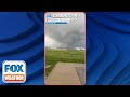 Tornado Forms In The Distance Of Chicago O'Hare International Airport