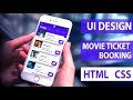 Build A Movie Ticket Booking App In Just 10 Minutes With HTML CSS Speed Coding with Source Code