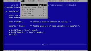 Old developer tools - Turbo C