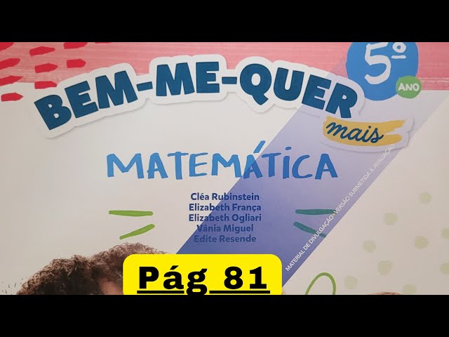 Objeto Bem Me Quer Mais Matemática 5º Ano Pnld 2023 By 56 Off