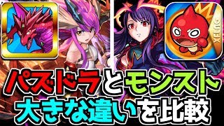 パズドラとモンストの違い【パズドラ】