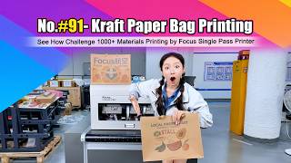 Large size kraft paper bags printing machine with automatic friction feeder #singlepassprinter
