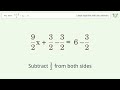 Linear equation with one unknown: Solve (x+3)/2+4x=6 step-by-step solution