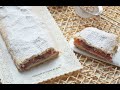 STRUDEL con marmellata pesche e pinoli