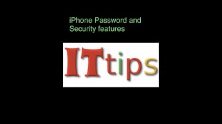 iPhone Password and Security features
