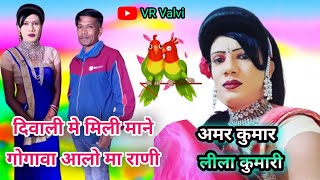 दिवाली मे मिली माने गोगावा आलो मा राणी || Raju Babu Songadya party 2023-24 || diwali me mili mane