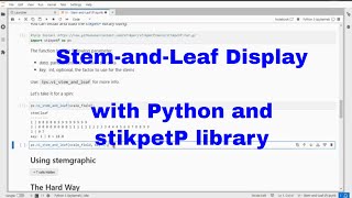 Python - Stem-and-Leaf Display with stikpetP