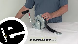 etrailer | What to Know About the Single-Speed Boat Trailer Winch with 20' Strap