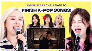 Can Kpop Group finish the lyrics of BTS, BLACKPINK, BoA? l FLC l EVERGLOW