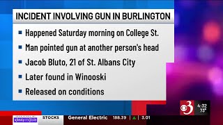 Man arrested in Burlington gun incident