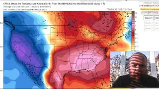 GWR Ed 30: North America divided by extreme cold \u0026 heat while much of Eurasia remains mild!