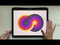 how to make this easy infinity design in procreate