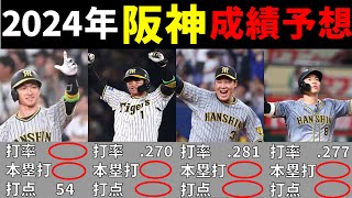 【遂に黄金期へ】阪神タイガース2024年スタメンの成績を予想してみた。