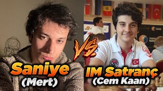 @saniyeoriginal Atı Oturursa Video Biter | Saniye vs IM Satranç