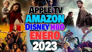 Estrenos DISNEY PLUS, AMAZON, HBO Max, Apple Tv ENERO 2023!
