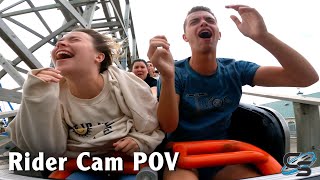 The Crazy Airtime of Zippin Pippin! On-Ride Reaction Bay Beach Roller Coaster