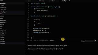 print Decreasing Increasing with Recursion