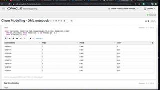 SQL and PL/SQL based Machine Learning in Oracle Autonomous Database