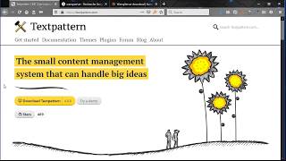 Textpattern CMS Tutorial 1 install on local server