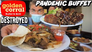 PRO EATER VS GOLDEN CORRAL BUFFET | Buffet During A Pandemic? | Man Vs Food