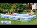 Inflatable Pool For Kids Square Thickened swimming pool Foldable Paddling Pool Review