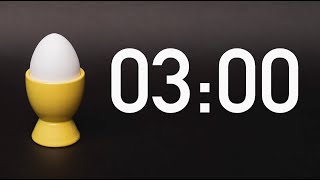 3 Minute Egg Timer with Alarm Sound (4K)