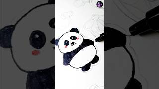 Panda drawing  #shorts