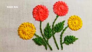 Hand Embroidery Tutorial: Chemanthy stitch /Flower Design