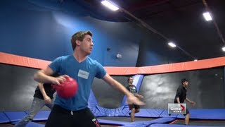 Trampoline dodgeball