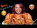 2x SPICY DUNGENESS CRAB LEGS , SEAFOOD BOIL MUKBANG + SPICY MAYO 먹방